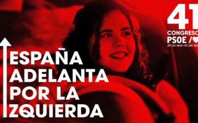 “España adelanta por la izquierda”, lema del 41º Congreso Federal del PSOE