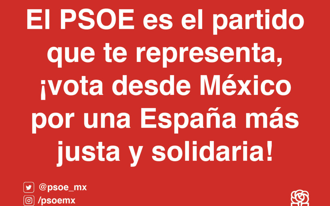 Vota desde México en las próximas elecciones autonómicas