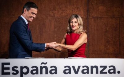 Sánchez: “El PSOE y Sumar firmamos un acuerdo de gobierno con la voluntad de ofrecer estabilidad, convivencia y progreso a España durante los próximos cuatro años”