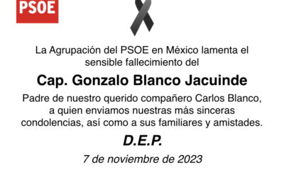 Lamentamos el fallecimiento del Cap. Gonzalo Blanco Jacuinde